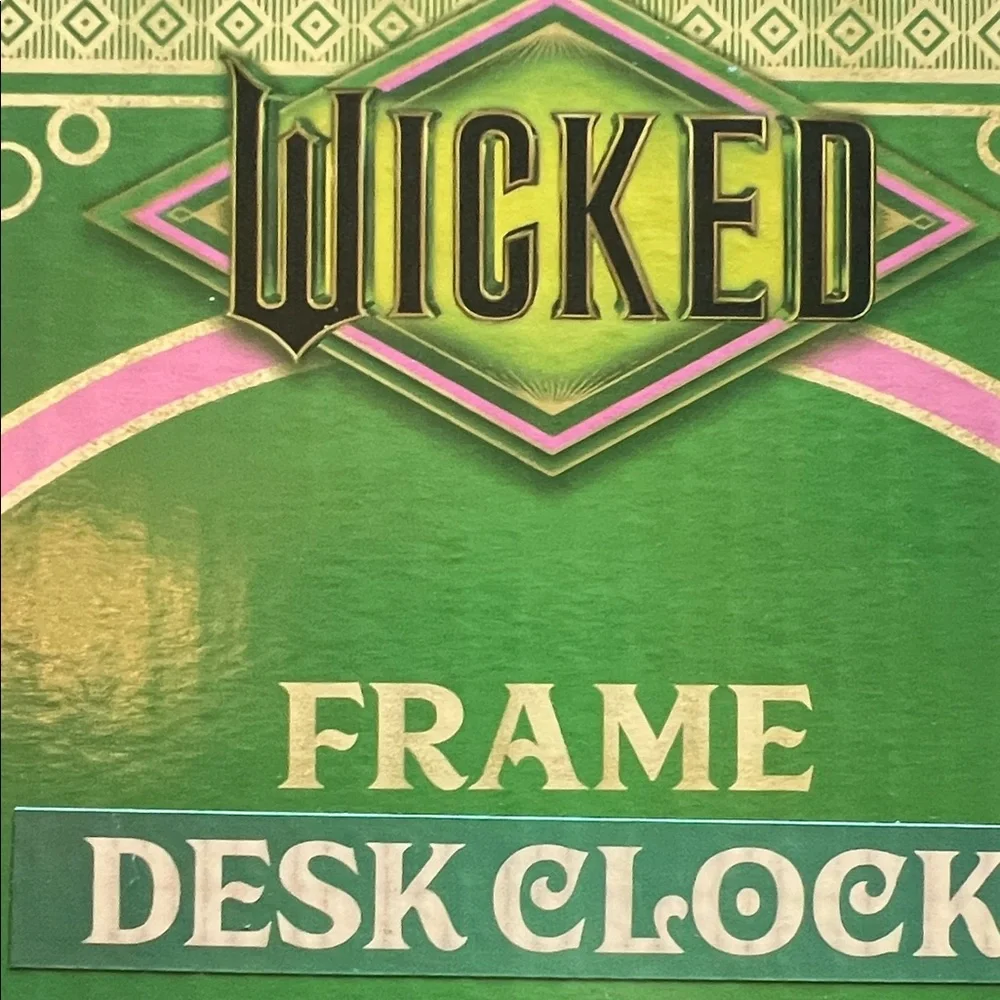 Wicked frame desk clock - Universal City Studios